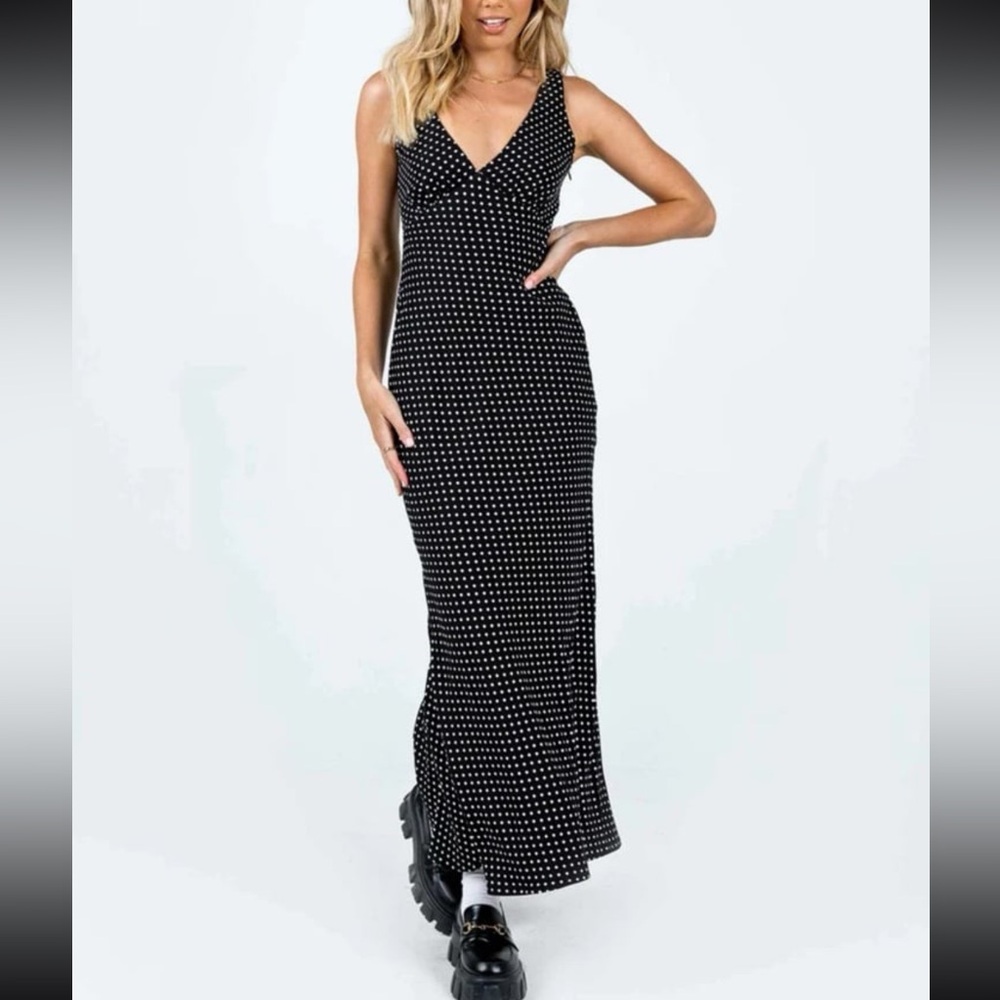 Nellie Polka Dot Maxi Dress
